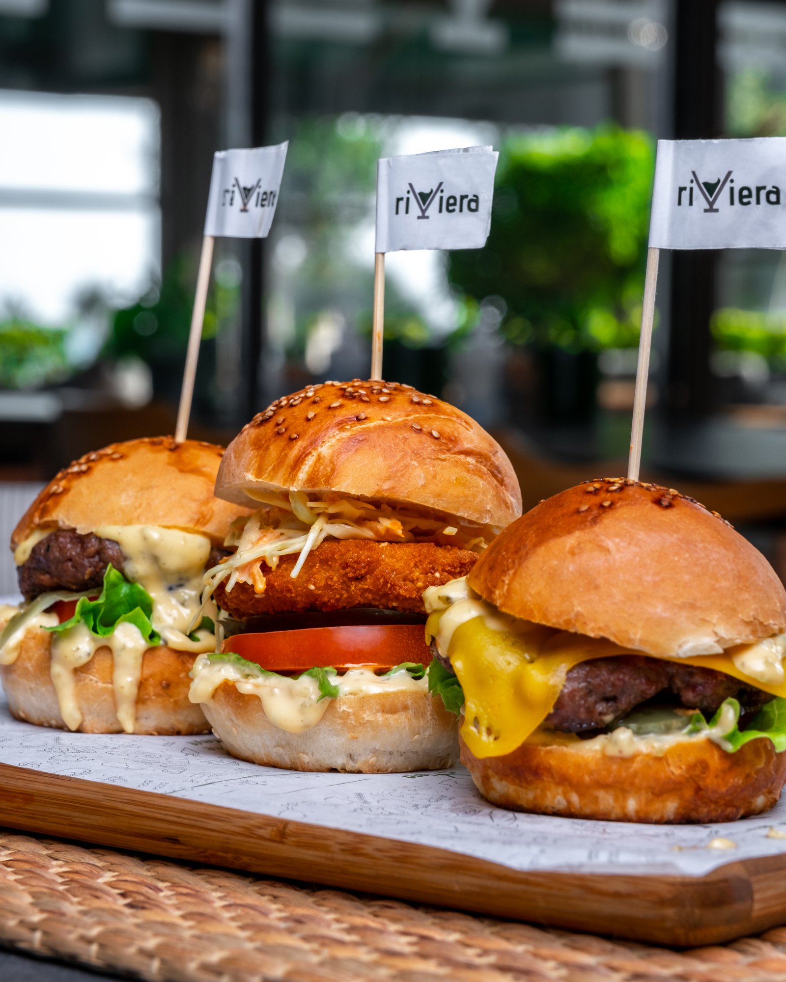Виды бургеров Ривьера